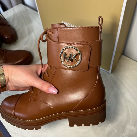 Michael Michael Kors Women's Faux Leather Tatum Ankle Boot - Picture 10 of 11